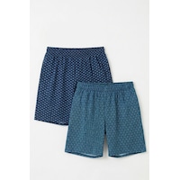 Elemge Pamuklu 2'li Erkek Pijama Şort Ince Compact Penye Lacivert & Mavi Cepli Rahat Kalıp Terletmez Likra Lacivert-Mavi Elemge Pamuklu 2'li Erkek Pijama Şort Ince Compact Penye Lacivert & Mavi Cepli Rahat Kalıp Terletmez Likra Lacivert-Mavi