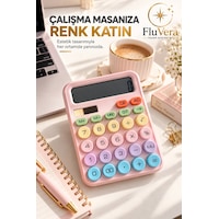 Pastel Pembe Renkli Hesap Makinesi Güneş Enerjili Ve Pilli Büyük Ekranlı Masaüstü Hesap Makinesi Ofis Okul Ev Kullanım Diğer Pastel Pembe Renkli Hesap Makinesi Güneş Enerjili Ve Pilli Büyük Ekranlı Masaüstü Hesap Makinesi Ofis Okul Ev Kullanım Diğer
