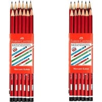 Faber-castell Kurşun Kalem Köşeli Mercanlı - 24 Adet Faber-castell Kurşun Kalem Köşeli Mercanlı - 24 Adet