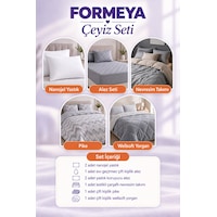 Formeya Wedding Çift Kişilik Çeyiz Seti 11 Parça Gri Formeya Wedding Çift Kişilik Çeyiz Seti 11 Parça Gri