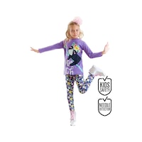 Denokids Tembel Hayvan Kız Çocuk Tunik Tayt Takım Çok Renkli Denokids Tembel Hayvan Kız Çocuk Tunik Tayt Takım Çok Renkli