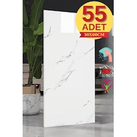 Cf-1035 10m2 55 Adet 30x60cm Yapışkanlı Mermer Desenli Karavan Banyo Wc Duvar Kaplama Paneli Beyaz Cf-1035 10m2 55 Adet 30x60cm Yapışkanlı Mermer Desenli Karavan Banyo Wc Duvar Kaplama Paneli Beyaz