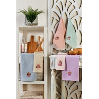 Alice 6 Lı Nakışlı 40x60 Cm Mutfak Havlusu Pudra Alice 6 Lı Nakışlı 40x60 Cm Mutfak Havlusu Pudra