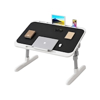 Sunup Sn-29699 Çok Fonksiyonlu Katlanabilir Yatak Koltuk Laptop Masası Yükseklik Ve Açı Ayarlı Siyah 60x40cm