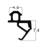 Seçil 10 M Pvc Pimapen Kapı-Pencere Fitili-Pak-19 Siyah Yalıtım Contası Seçil 10 M Pvc Pimapen Kapı-Pencere Fitili-Pak-19 Siyah Yalıtım Contası