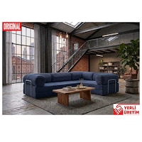 Herev Max 300x200 Kk Köşe Koltuk Takımı / Fitilli Kadife Kumaşlı Şark Köşe Lacivert Herev Max 300x200 Kk Köşe Koltuk Takımı / Fitilli Kadife Kumaşlı Şark Köşe Lacivert