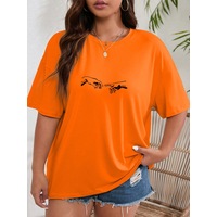 Uyguntarz Unisex Michelangelo Baskılı T-shirt Turuncu Uyguntarz Unisex Michelangelo Baskılı T-shirt Turuncu