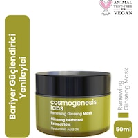 Cosmogenesis Labs %10 Ginseng Krem Maske 50ml - Durulanan Yüz Maskesi Yenileyici Bariyer ve Onarıcı Vegan Cosmogenesis Labs %10 Ginseng Krem Maske 50ml - Durulanan Yüz Maskesi Yenileyici Bariyer ve Onarıcı Vegan