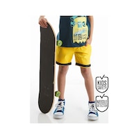 Denokids Mushi Sarı Erkek Çocuk Gabardin Şort Çok Renkli Denokids Mushi Sarı Erkek Çocuk Gabardin Şort Çok Renkli