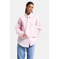 it's basic Kadın Pembe Oversize Kravat Detaylı Özel Tasarım Bol Kesim Gömlek it's basic Kadın Pembe Oversize Kravat Detaylı Özel Tasarım Bol Kesim Gömlek