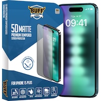 Buff Apple iPhone 15 Plus Uyumlu 5d Matte Ekran Koruyucu Buff Apple iPhone 15 Plus Uyumlu 5d Matte Ekran Koruyucu