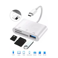 Mettzchrom Apple Uyumlu iPhone 15 / 16 / 17 Serilerine 3in 1 Kart Hafıza Kart Okuyucu Type-c Sd Micro Sd Kart Usb Mettzchrom Apple Uyumlu iPhone 15 / 16 / 17 Serilerine 3in 1 Kart Hafıza Kart Okuyucu Type-c Sd Micro Sd Kart Usb