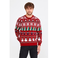 Kırmızı Erkek Christmas Yılbaşı Kazağı-noelkzkr32s Kırmızı Kırmızı Erkek Christmas Yılbaşı Kazağı-noelkzkr32s Kırmızı