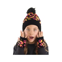 Denokids Mshb&g Pembe Leopar Kız Bere Eldiven Takım Denokids Mshb&g Pembe Leopar Kız Bere Eldiven Takım