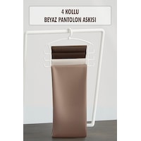 Beyaz Pantolon Askısı & Dolap Düzenleyici Askı Çok Renkli Beyaz Pantolon Askısı & Dolap Düzenleyici Askı Çok Renkli