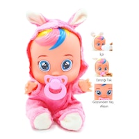 Ağlayan Ve Konuşan Et Bebek 20 Cm Su İçen Bebek Oyuncağı 3+ Yaş Pembe Ağlayan Ve Konuşan Et Bebek 20 Cm Su İçen Bebek Oyuncağı 3+ Yaş Pembe