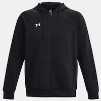 Under Armour Erkek UA Rival Fleece Tam Boy Fermuarlı Kapüşonlu Üst 1379767-001 Siyah - Beyaz Under Armour Erkek UA Rival Fleece Tam Boy Fermuarlı Kapüşonlu Üst 1379767-001 Siyah - Beyaz