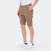 Slazenger EARNINGS Erkek Cepli Kargo Toprak Şort Slazenger EARNINGS Erkek Cepli Kargo Toprak Şort