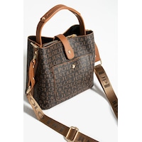 Just Polo Kadın Ters Kilit Çıtçıt Kapama Arkası Cepli El Çantası 21x23cm Kahve Taba Just Polo Kadın Ters Kilit Çıtçıt Kapama Arkası Cepli El Çantası 21x23cm Kahve Taba