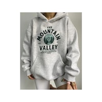 Blackjack Giyim Unisex Gri Oversize Kapüşonlu Kanguru Cepli The Mountain Baskılı Sweatshirt Hoodie Gri Blackjack Giyim Unisex Gri Oversize Kapüşonlu Kanguru Cepli The Mountain Baskılı Sweatshirt Hoodie Gri