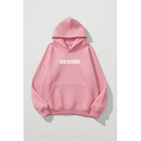 Uyguntarz Unisex Yumuşak Dokulu Anne Oluyorsun Baskılı Tasarım Oversize 3 İplik Hoodie Sweatshirt Pembe Uyguntarz Unisex Yumuşak Dokulu Anne Oluyorsun Baskılı Tasarım Oversize 3 İplik Hoodie Sweatshirt Pembe