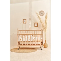 Soley Boho Bebek Yatak Koruyucusu 35x210 Kiremit Soley Boho Bebek Yatak Koruyucusu 35x210 Kiremit