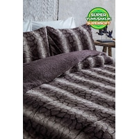 Evlen Home Çift Taraflı Kişilik Kürk Yorgan Dolgulu Peluş Yumuşak Wellsoft Yatak Örtüsü 3 Parça Eter Kahverengi Evlen Home Çift Taraflı Kişilik Kürk Yorgan Dolgulu Peluş Yumuşak Wellsoft Yatak Örtüsü 3 Parça Eter Kahverengi