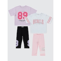 Civil Girls Kız Çocuk 2'li Takım Set 6-9 Yaş Standart Renkli Civil Girls Kız Çocuk 2'li Takım Set 6-9 Yaş Standart Renkli