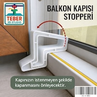 Pencere - Balkon Kapı Stoperi Beyaz Pencere - Balkon Kapı Stoperi Beyaz