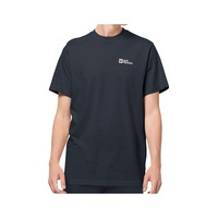 Jack Wolfskin Essential T M Erkek T-shirt-28380-siyah Siyah