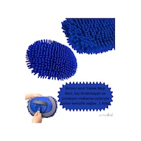 Teleskopik Mikrofiber Araç Yıkama Fırçası Yedek Mop Başlığı Mavi 1 Adet Teleskopik Mikrofiber Araç Yıkama Fırçası Yedek Mop Başlığı Mavi 1 Adet