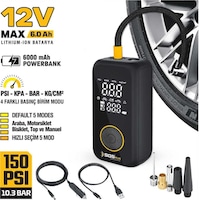 Sgs SGS5398 12V 6.0AH Şarjlı Hava Kompresörü Sgs SGS5398 12V 6.0AH Şarjlı Hava Kompresörü