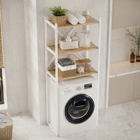 Braga Metal 3 Çamaşır Makinesi Üstü Düzenleyici Raf Beyaz Banyo Düzenleyici Dolap Beyaz - Çam Braga Metal 3 Çamaşır Makinesi Üstü Düzenleyici Raf Beyaz Banyo Düzenleyici Dolap Beyaz - Çam