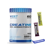 West Nutrition Kreatin Monohidrat 300 Gr - 60 Servis + Hediye West Nutrition Kreatin Monohidrat 300 Gr - 60 Servis + Hediye