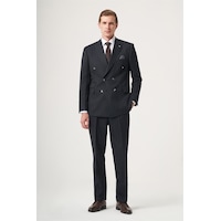 İmza Lacivert-gri Kırlangıç Yaka Çizgili Kruvaze 6 Drop Slim Fit Tam Astar Esnek Takım Elbise 1001260286 Lacivert - Gri İmza Lacivert-gri Kırlangıç Yaka Çizgili Kruvaze 6 Drop Slim Fit Tam Astar Esnek Takım Elbise 1001260286 Lacivert - Gri