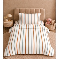 More Home Müslin Bebek Nevresim Takımı %100 Pamuk Çizgi Desenli Mavi Kırmızı Çok Renkli More Home Müslin Bebek Nevresim Takımı %100 Pamuk Çizgi Desenli Mavi Kırmızı Çok Renkli