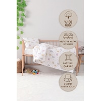 Baby %100 Pamuk Dream Sweet Bebek Nevresim Takımı - Pembe Baby %100 Pamuk Dream Sweet Bebek Nevresim Takımı - Pembe