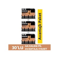Duracell LR6/MN1500 AA Kalem Pil 10 x 3'lü Duracell LR6/MN1500 AA Kalem Pil 10 x 3'lü