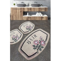 Mand Banyo Halısı Djt 3 Lü Set Banyo Halısı Paspas Yıkanabilir Kaymaz Çok Renkli Mand Banyo Halısı Djt 3 Lü Set Banyo Halısı Paspas Yıkanabilir Kaymaz Çok Renkli