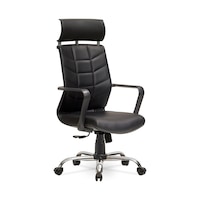 Efes Yönetici Makam - Ofis Müdür - Büro - Çalışma Koltuğu Renk Krom Ayaklı Siyah Efes Yönetici Makam - Ofis Müdür - Büro - Çalışma Koltuğu Renk Krom Ayaklı Siyah