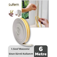 6 Metre Beyaz Pvc Doğrama Kapı Pencere Soğuk Geçirmez Sızdırmaz İzolasyon Fitil Yapışkanlı 3x2 6 Mt 6 M 6 Metre Beyaz Pvc Doğrama Kapı Pencere Soğuk Geçirmez Sızdırmaz İzolasyon Fitil Yapışkanlı 3x2 6 Mt 6 M