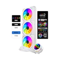 Gametech Hydra Ahd360w Argb Aynalı Fan 360mm Beyaz Sıvı Soğutma