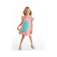 Denokids Denizkızı Pembe Kız Elbise Pembe Denokids Denizkızı Pembe Kız Elbise Pembe