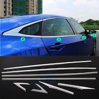 Honda Civic Fc5 8 Parça Krom Cam Çıtası 2016 - 2021 Mükemmel Mlz. Honda Civic Fc5 8 Parça Krom Cam Çıtası 2016 - 2021 Mükemmel Mlz.