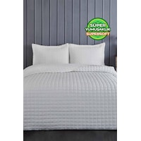 Evlen Home Joy Pamuklu Yatak Örtüsü Seti Çift Kişilik 3 Parça Elyaf Dolgulu Yumuşak Günlük Yıkanabilir Beyaz Evlen Home Joy Pamuklu Yatak Örtüsü Seti Çift Kişilik 3 Parça Elyaf Dolgulu Yumuşak Günlük Yıkanabilir Beyaz