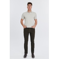 Cedy Denim Regular Fit Jean Martin Yüksek Bel Standart Kesim Esnek Kot Pantolon C336 Kahverengi