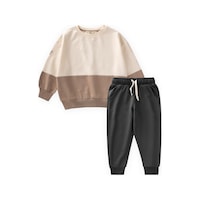 Cigit Garnili Sweatshirt İnce Mevsimlik Takım 8-12 Yaş Ekru Antrasit Cigit Garnili Sweatshirt İnce Mevsimlik Takım 8-12 Yaş Ekru Antrasit