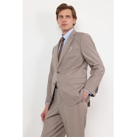 İmza Bej Mono Yaka 4 Drop Comfort Fit Tam Astar Esnek Takım Elbise 1001260168 Koyu Bej İmza Bej Mono Yaka 4 Drop Comfort Fit Tam Astar Esnek Takım Elbise 1001260168 Koyu Bej