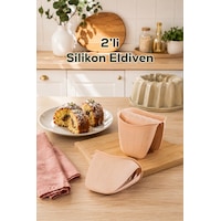 Porsima 33006-1 Silikon 2li Fırın Eldiveni Isı Yalıtımlı Mikrodalga Fırın Tencere Tepsi Tutacağı Krem Porsima 33006-1 Silikon 2li Fırın Eldiveni Isı Yalıtımlı Mikrodalga Fırın Tencere Tepsi Tutacağı Krem