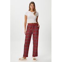 Ritnice Kadın Teddi Ultra Yumuşak Cepli Kırmızı Ekose Desen Yılbaşı Pijama Altı Koyukırmızı Koyu Kırmızı Ritnice Kadın Teddi Ultra Yumuşak Cepli Kırmızı Ekose Desen Yılbaşı Pijama Altı Koyukırmızı Koyu Kırmızı